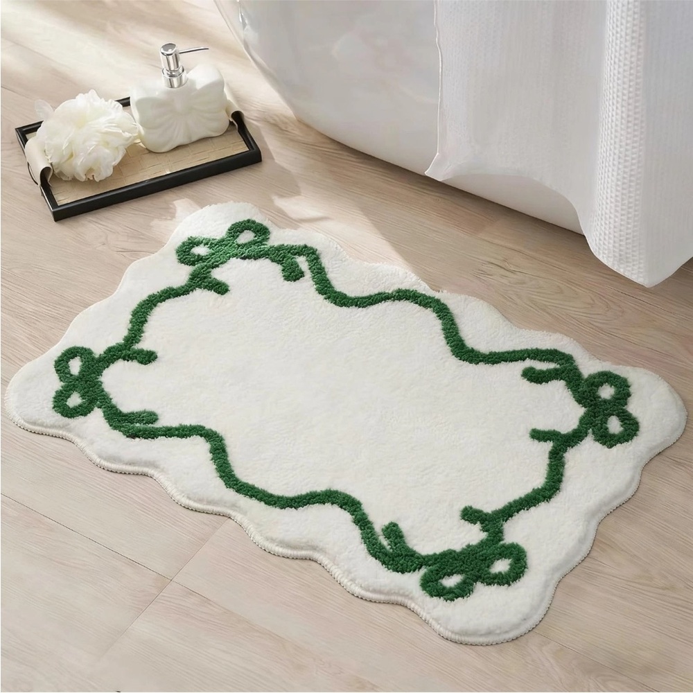 Anthropologie Benedita Bow Tie Bath Mat NEW